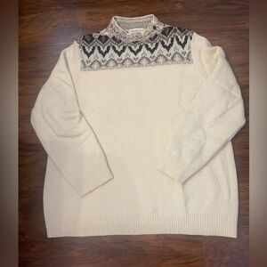 Coldwater Creek Mock Neck Wool Blend Sweater Size 1X